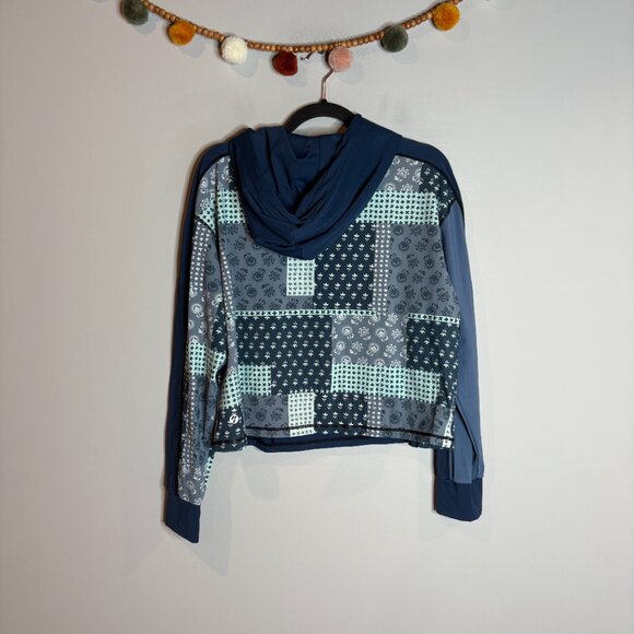 Nani Swimwear Denim Patchwork Downtown Hoodie Active - Picture 4 of 4